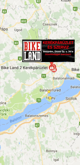 BIKELAND Kerékpár Szaküzlet Veszprém elérhetőség